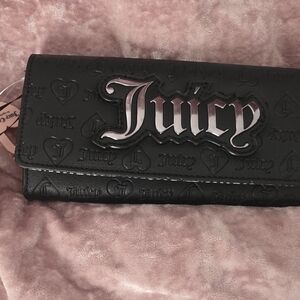 Juicy Couture Black Embossed Wallet